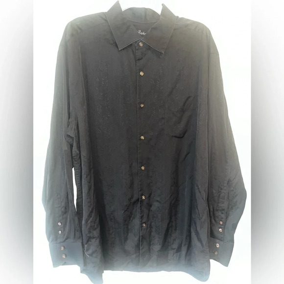 Tommy Bahama cotton & silk men’s XL button down with pocket and design. - Picture 6 of 9